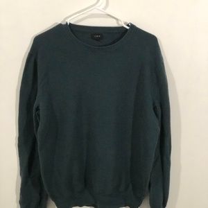 J. Crew Green Crewneck Sweater (Large)